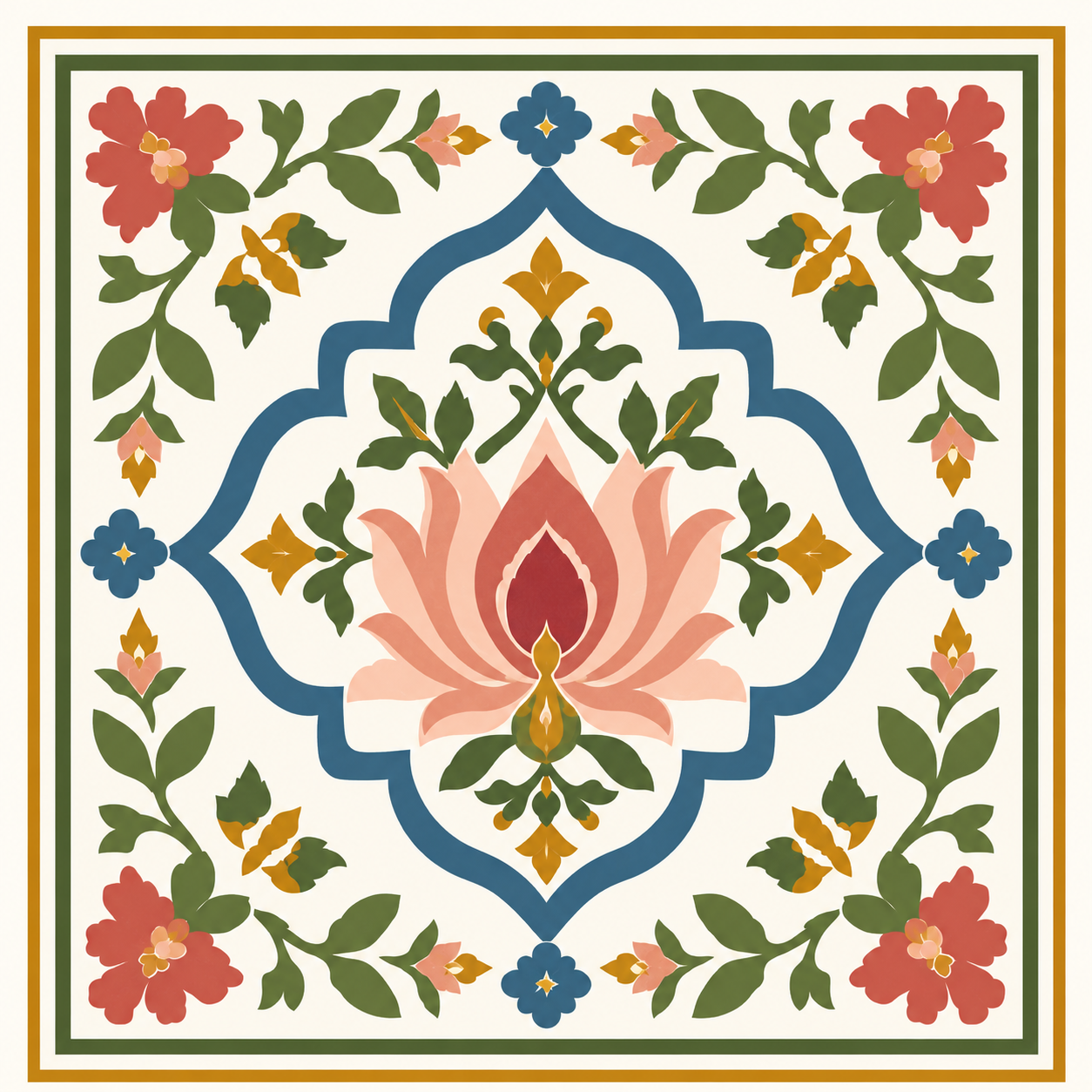 Heritage Tile Stitch Charm design