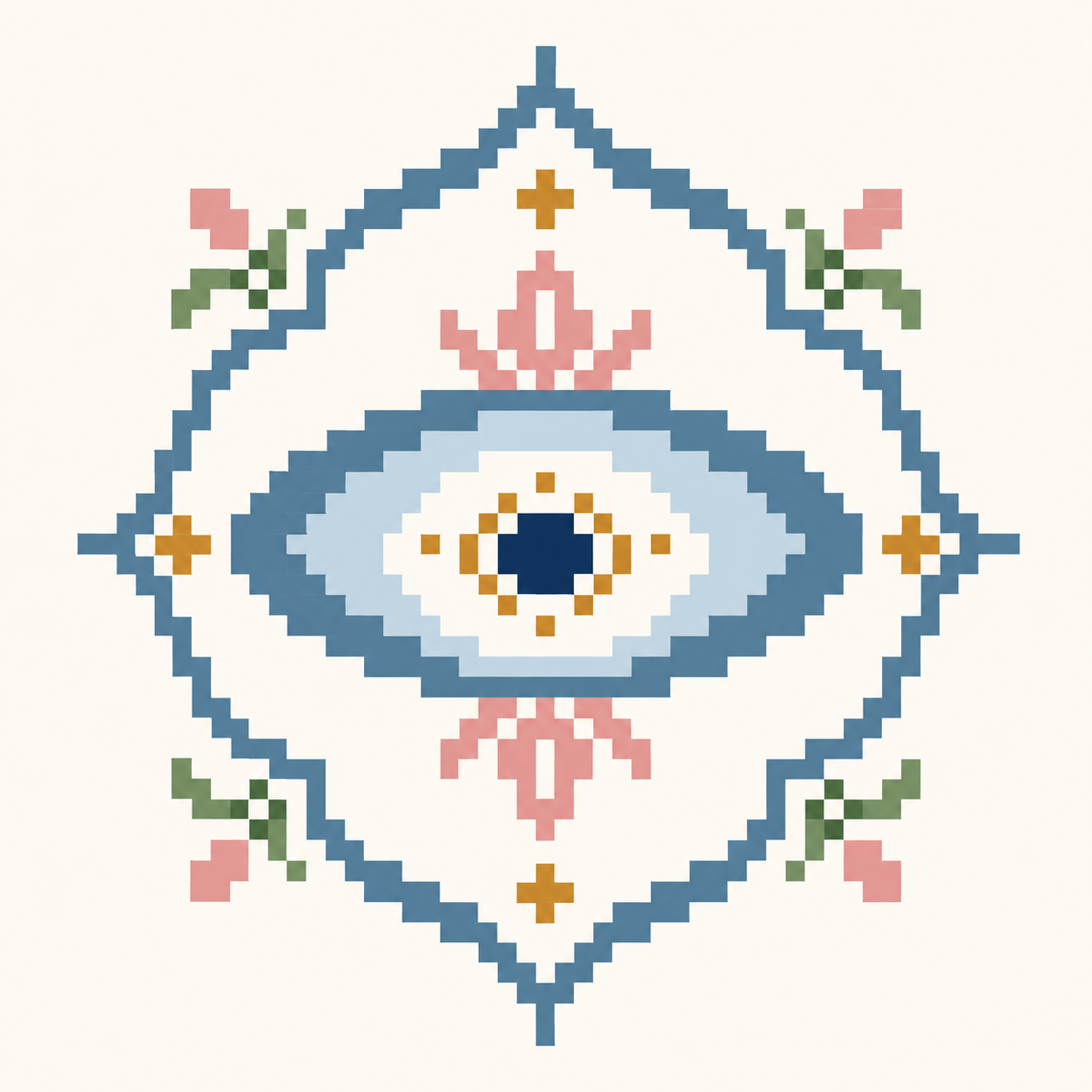 Nazar Stitch Charm design